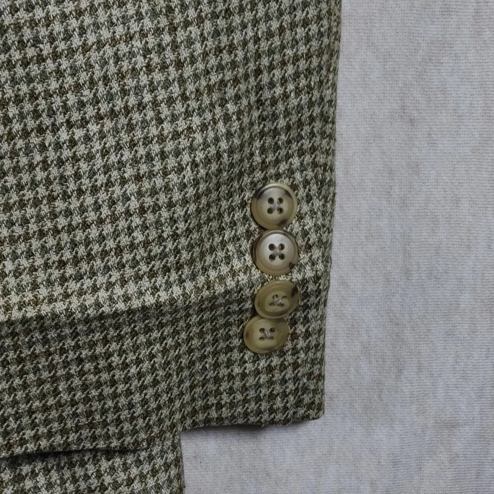 Silk Wool Houndstooth Sport Coat Mens 54T Big Tall Dark Academia Blazer Canada
